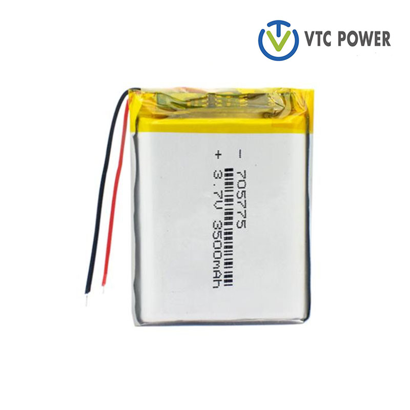 GPS MP3 MP4PDA ক্যামেরার জন্য 705775 3500mAh 3.7V Li-Po ব্যাটারি লিথিয়াম পলিমার ব্যাটারি